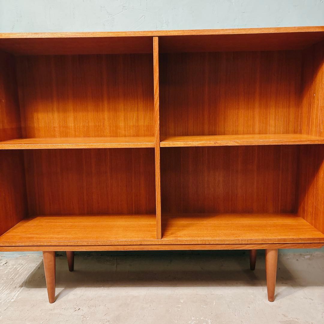 【ゆみぽん】デンマーク　チーク材　ブックシェルフ北欧家具　北欧ビンテージ