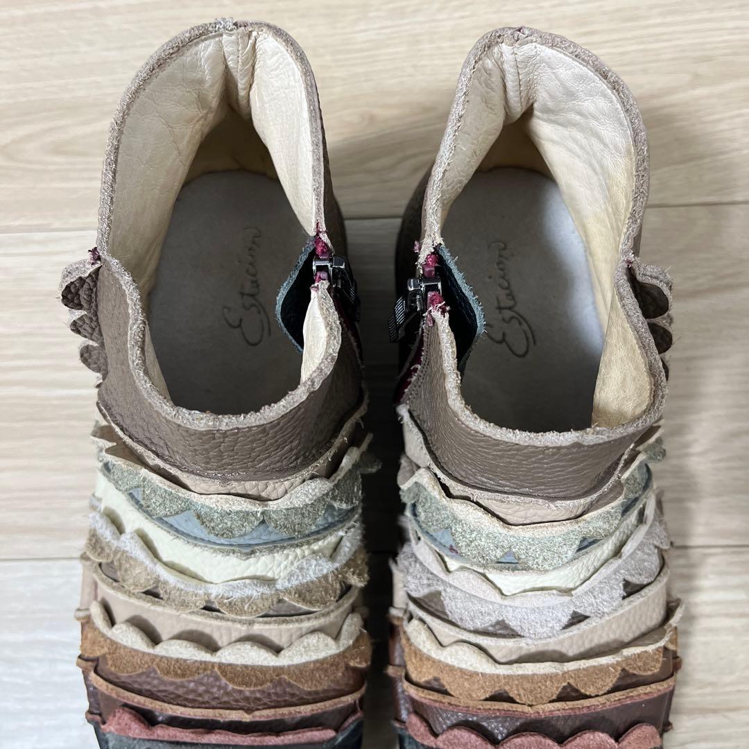 美品部類！estacion エスタシオン MSE95 本革 24cm前後