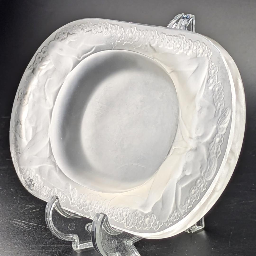 ルネ・ラリック初期作 Médicis 1924 葡萄と裸婦文 フロスト加工お買得