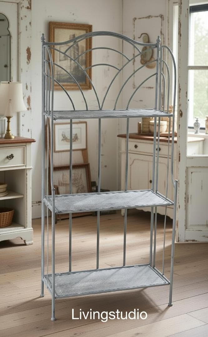 ルデコ スリーティアシェルフ アイアン コベントガーデン シャビー FX-07