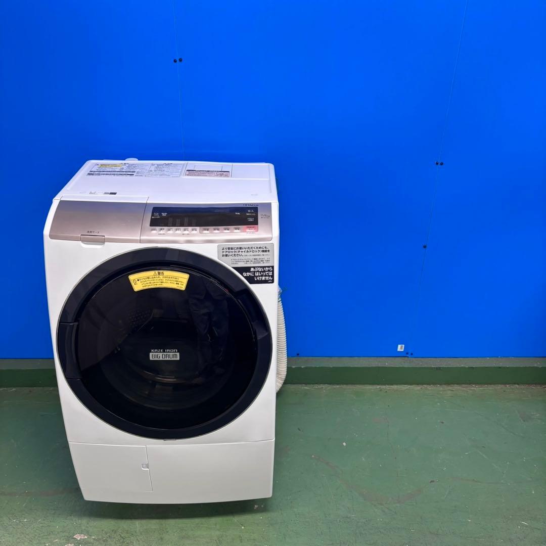 602 日立ビッグドラム　ヒートポンプ式　乾燥機能付き　11／6キロ　左開き