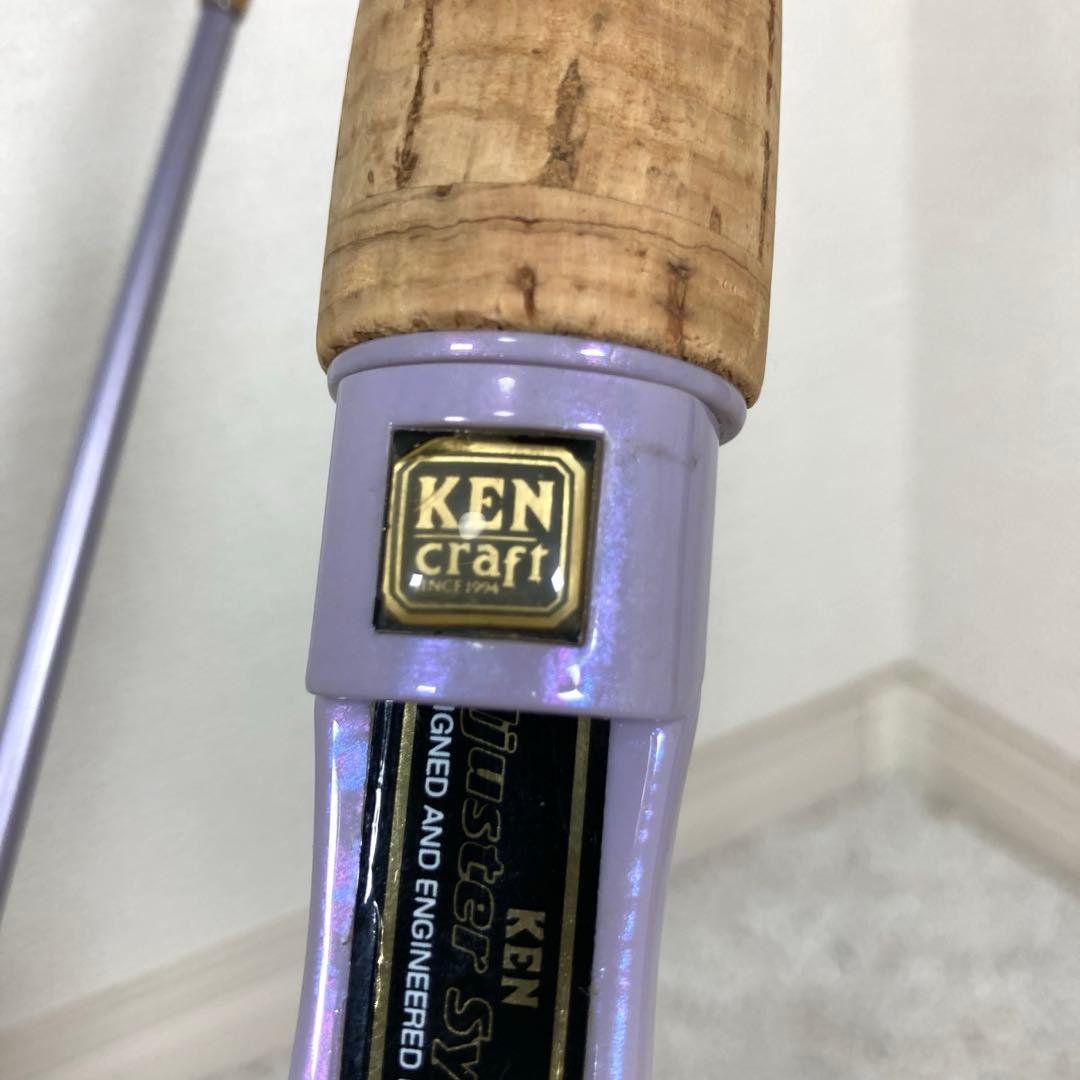 ケンクラフト　ロッド2本　ベイト　スピニング　ルアー竿　バス釣り　紫　パープル