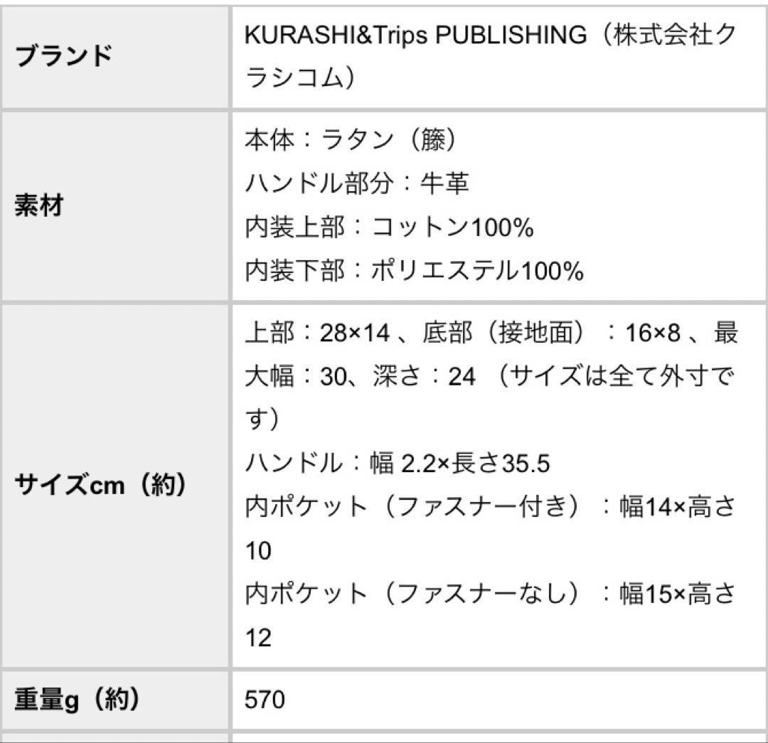 【未使用】北欧、暮らしの道具店　ころんと丸いレザーハンドルのかごバッグ