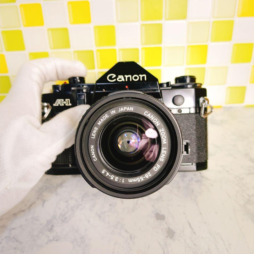 完動品★ Canon キャノン A-1 一眼レフ フィルムカメラ レンズ セット