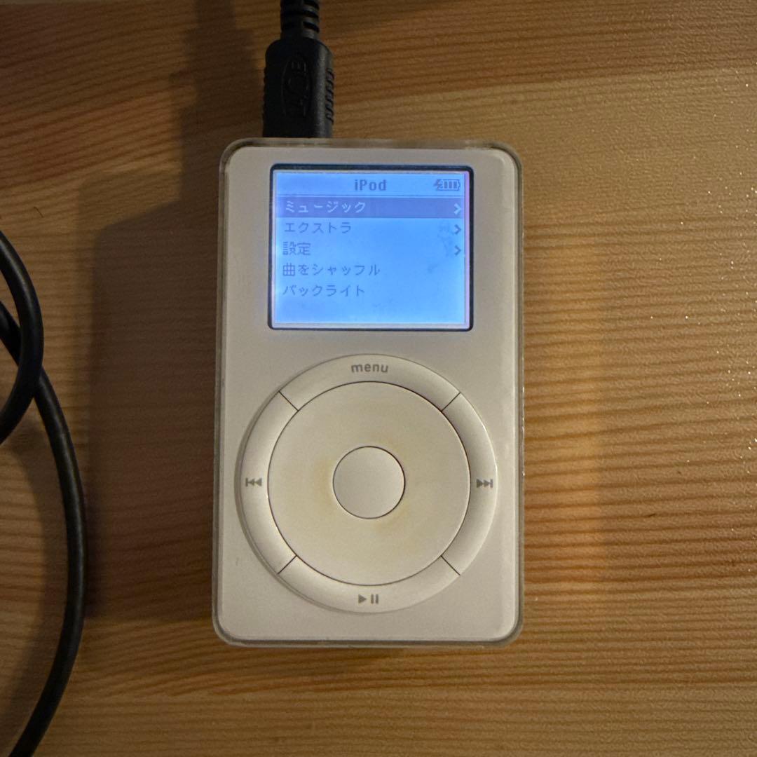 初代iPod 5GB 動作確認済み　純正アダプター付属
