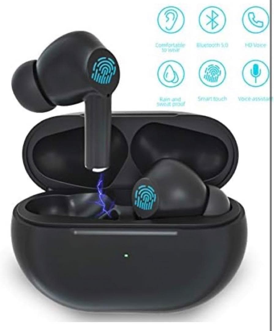 新しいワイヤレスBluetoothヘッドセット イヤホン ブラック