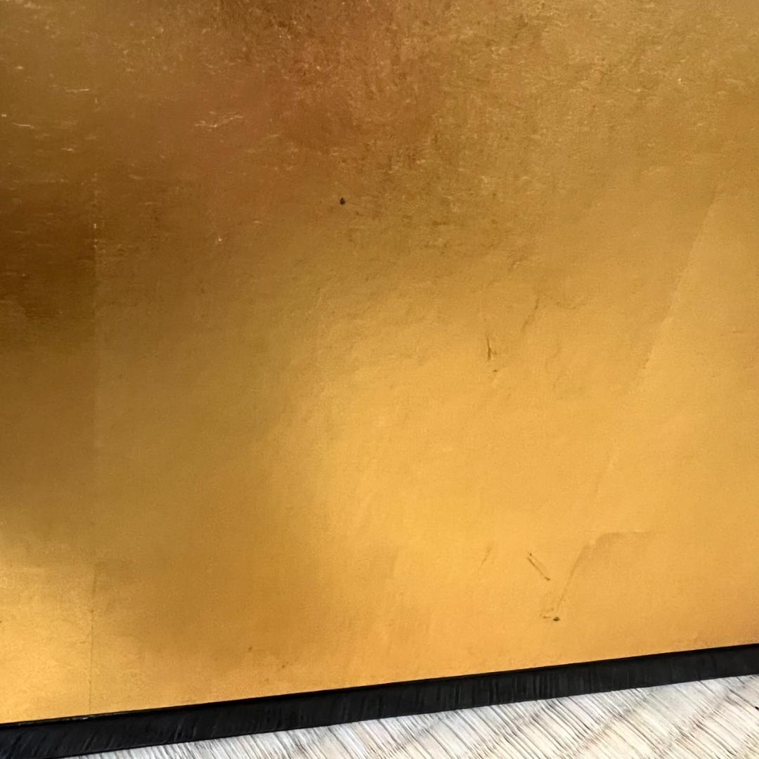 風炉先屛風　茶道具　金　銀　大き目　中古