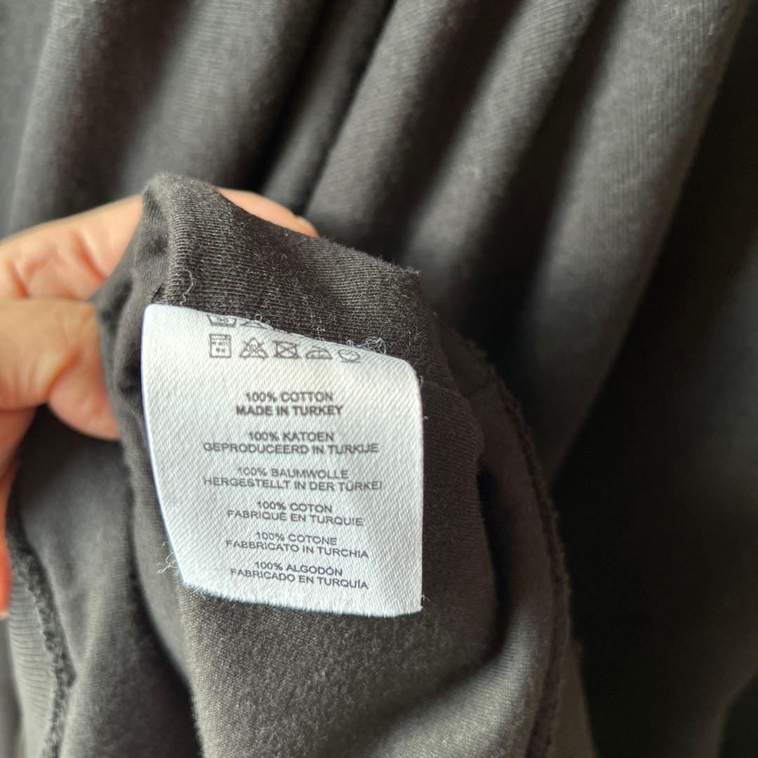 DRIES VAN NOTEN 黒 ドレープスウェット