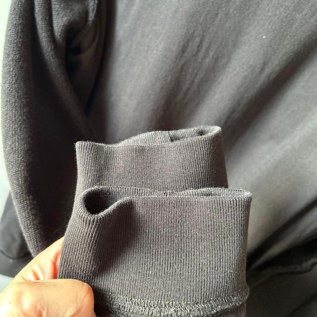 DRIES VAN NOTEN 黒 ドレープスウェット