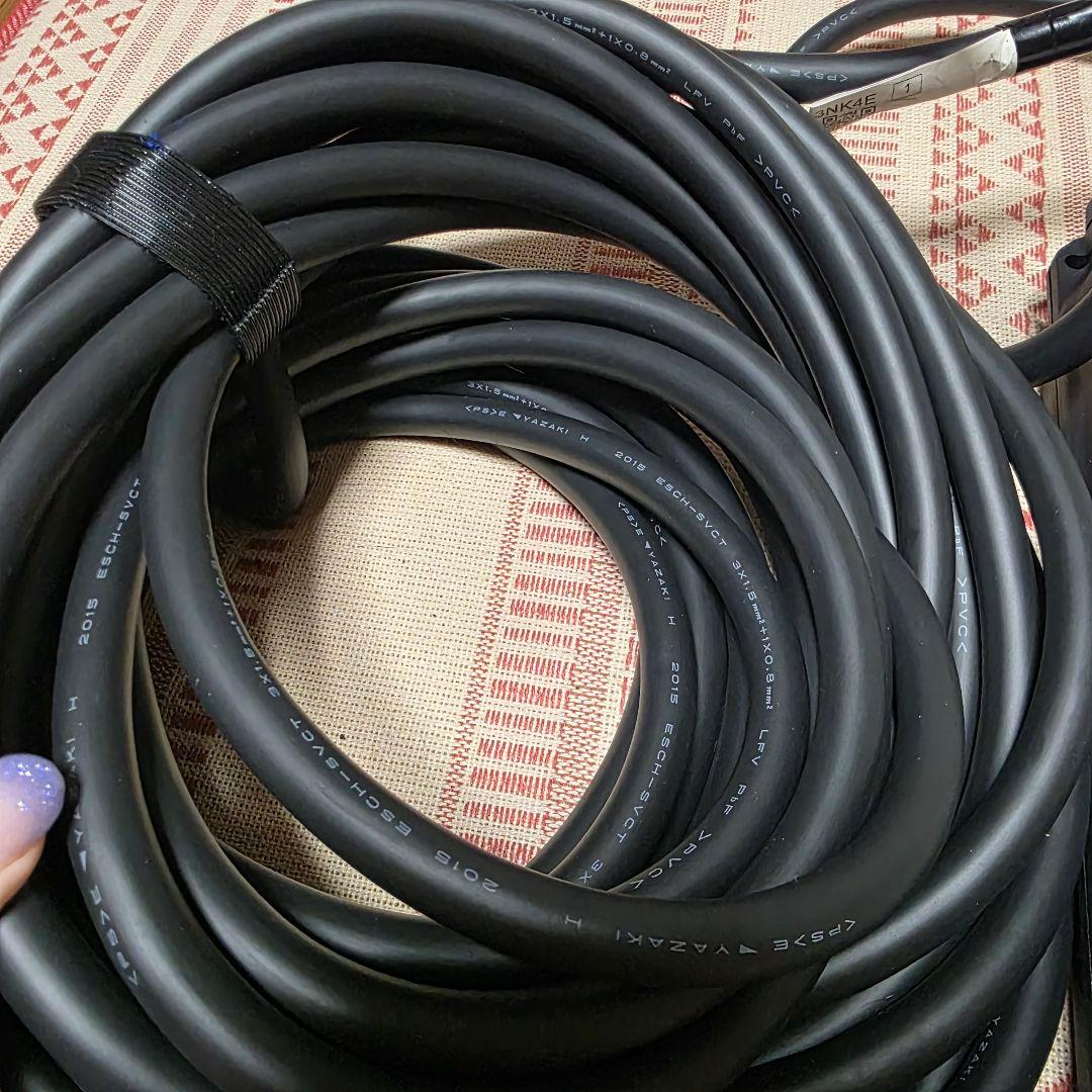 【未使用・美品】NISSAN リーフ充電ケーブル 200V 15mタイプ