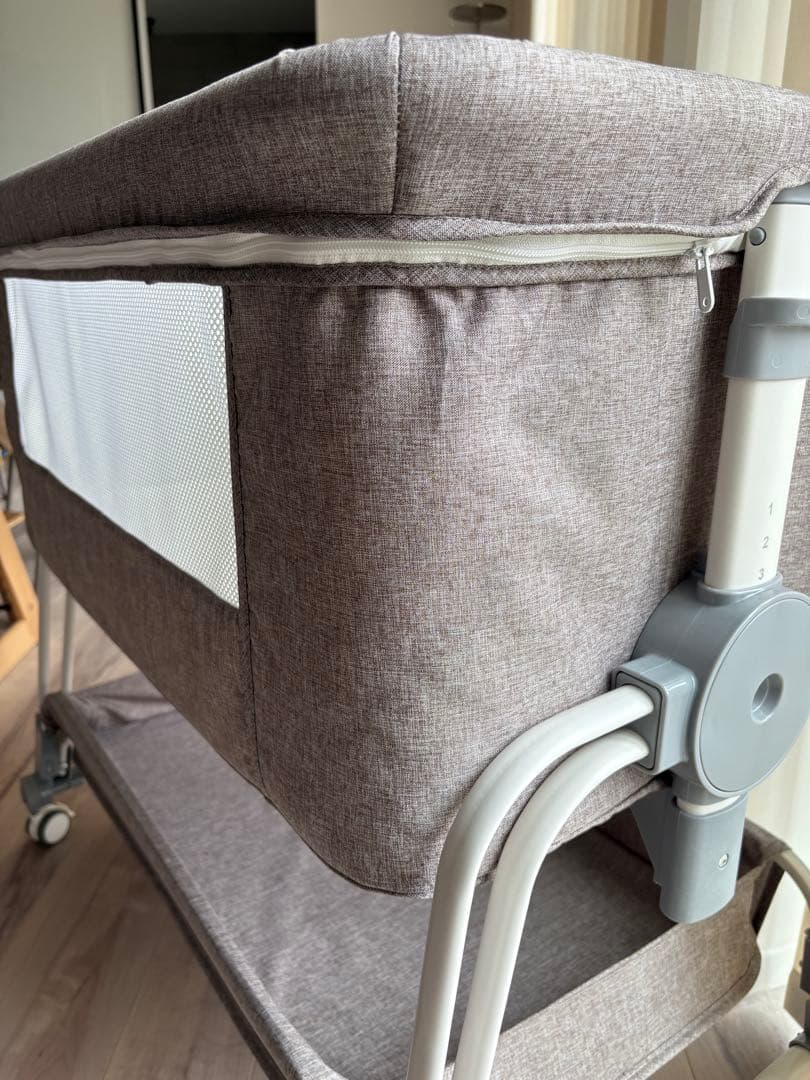 【美品】ベビーベッド　添い寝可能　説明書付き