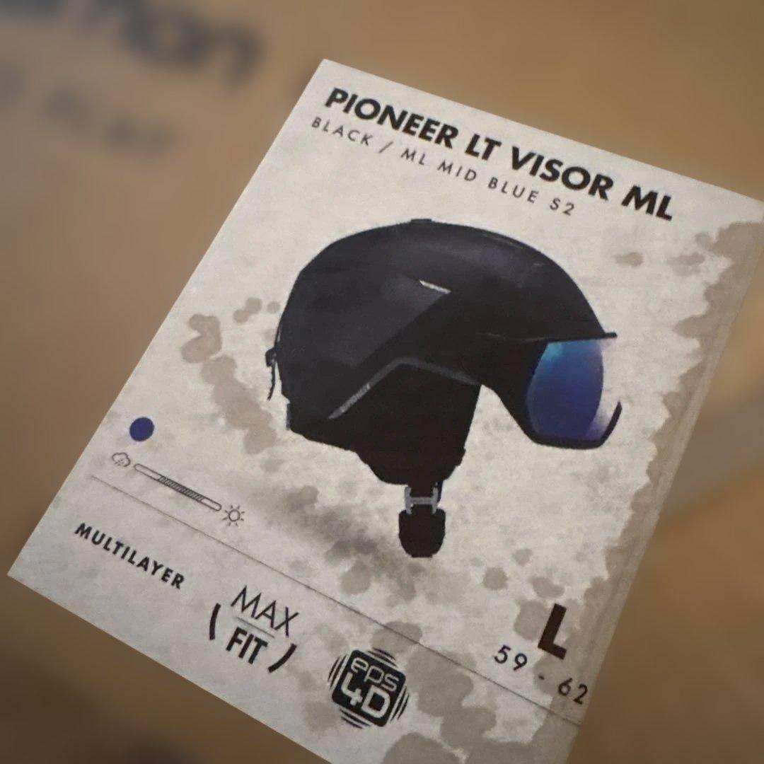 SALOMON ゴーグル付き　ヘルメット　ブラック　Lサイズ【値下げしました】