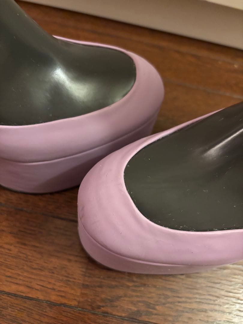 Dries Van Noten サイドゴア　プラットフォーム　ブーツ ラベンダー