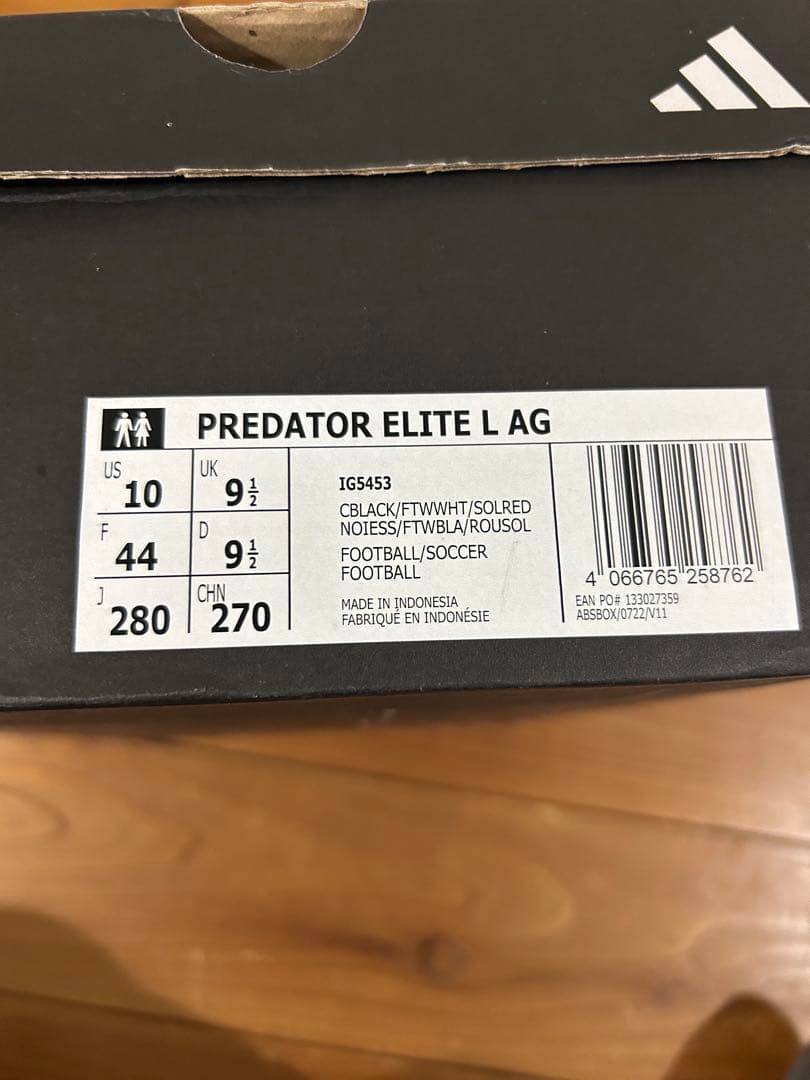 adidas サッカースパイク　プレデター24 ELITE L AG