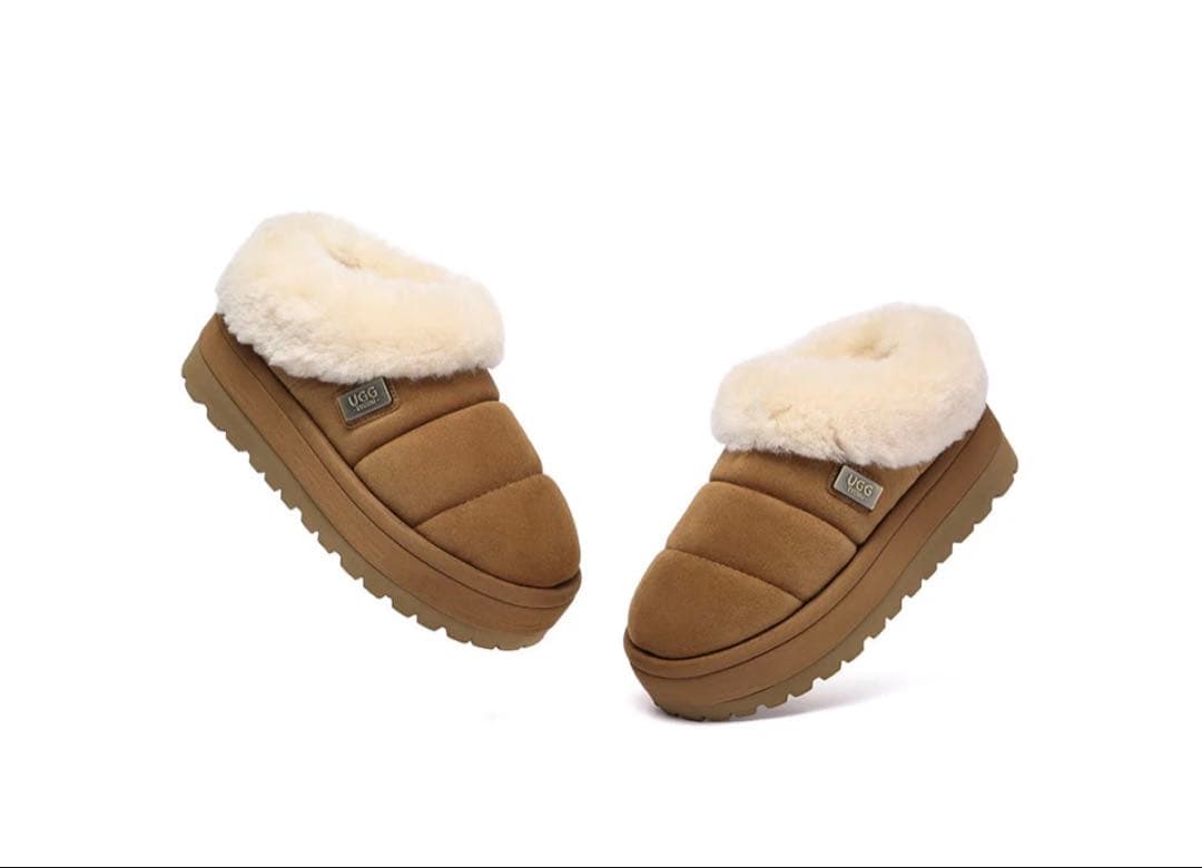 ミ*コ様 新品　UGG エクスプレス　ムートンブーツ　厚底　EU38