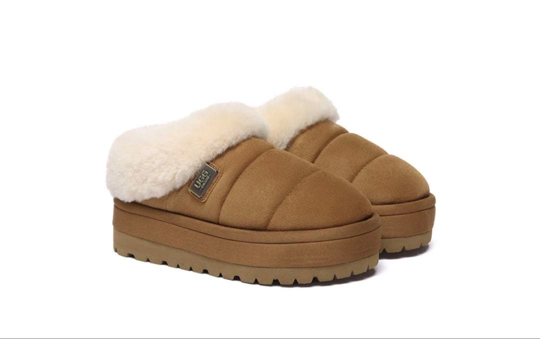 ミ*コ様 新品　UGG エクスプレス　ムートンブーツ　厚底　EU38