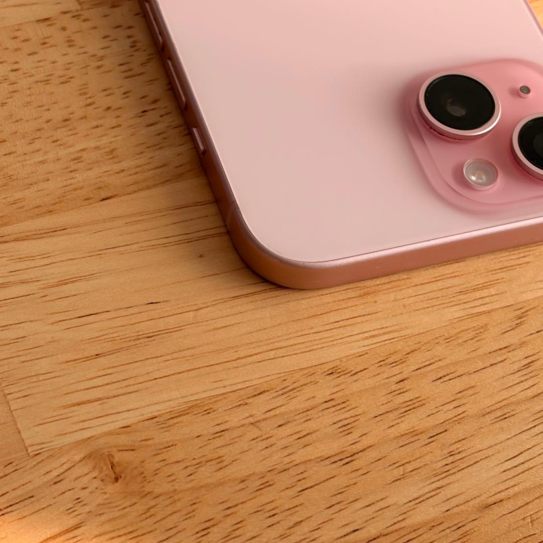 Apple iPhone 15 ピンク 256GB 本体 クリアケース付き