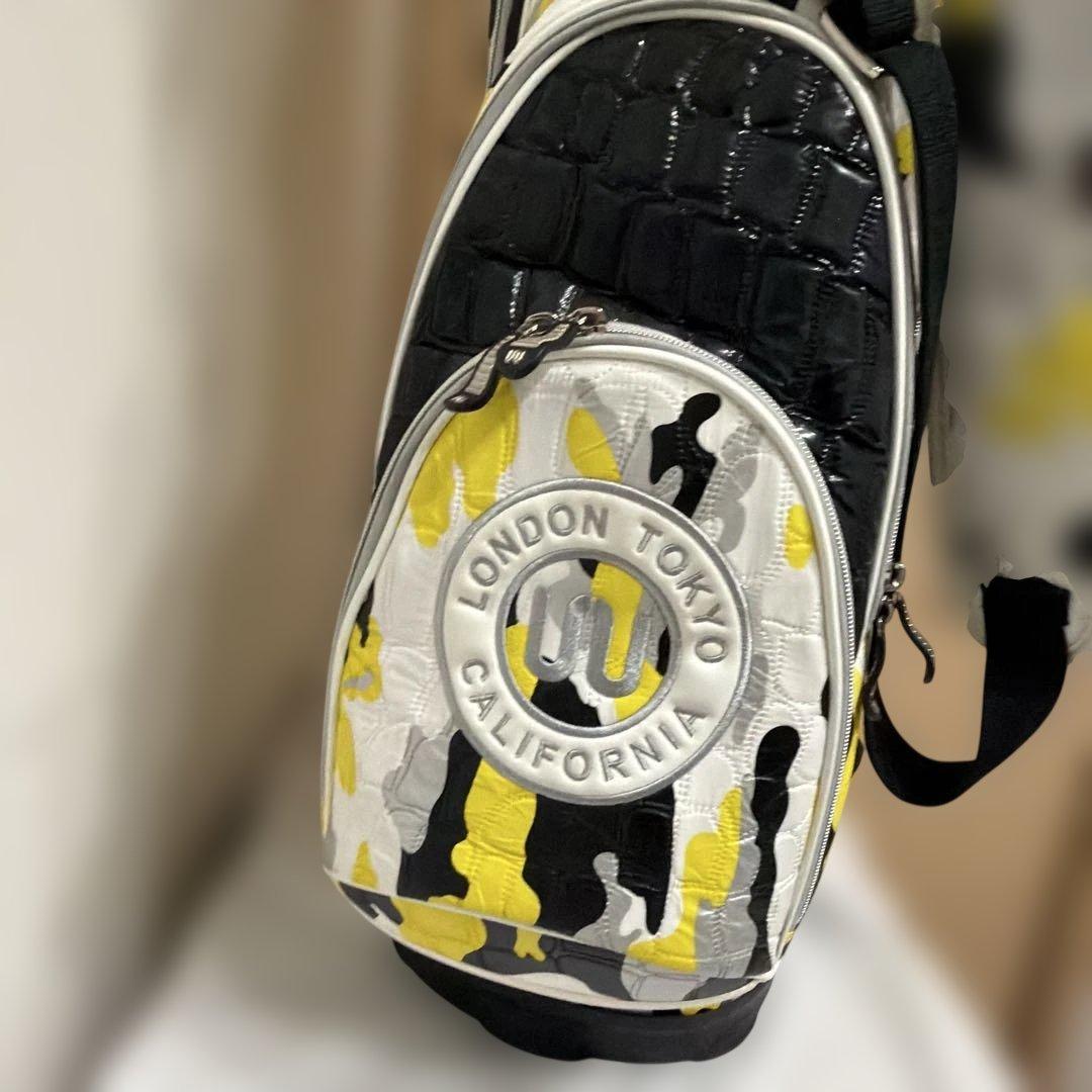 キャディバッグOUUL（オウル）ウェイカートバッグ（イエロー×ブラック）