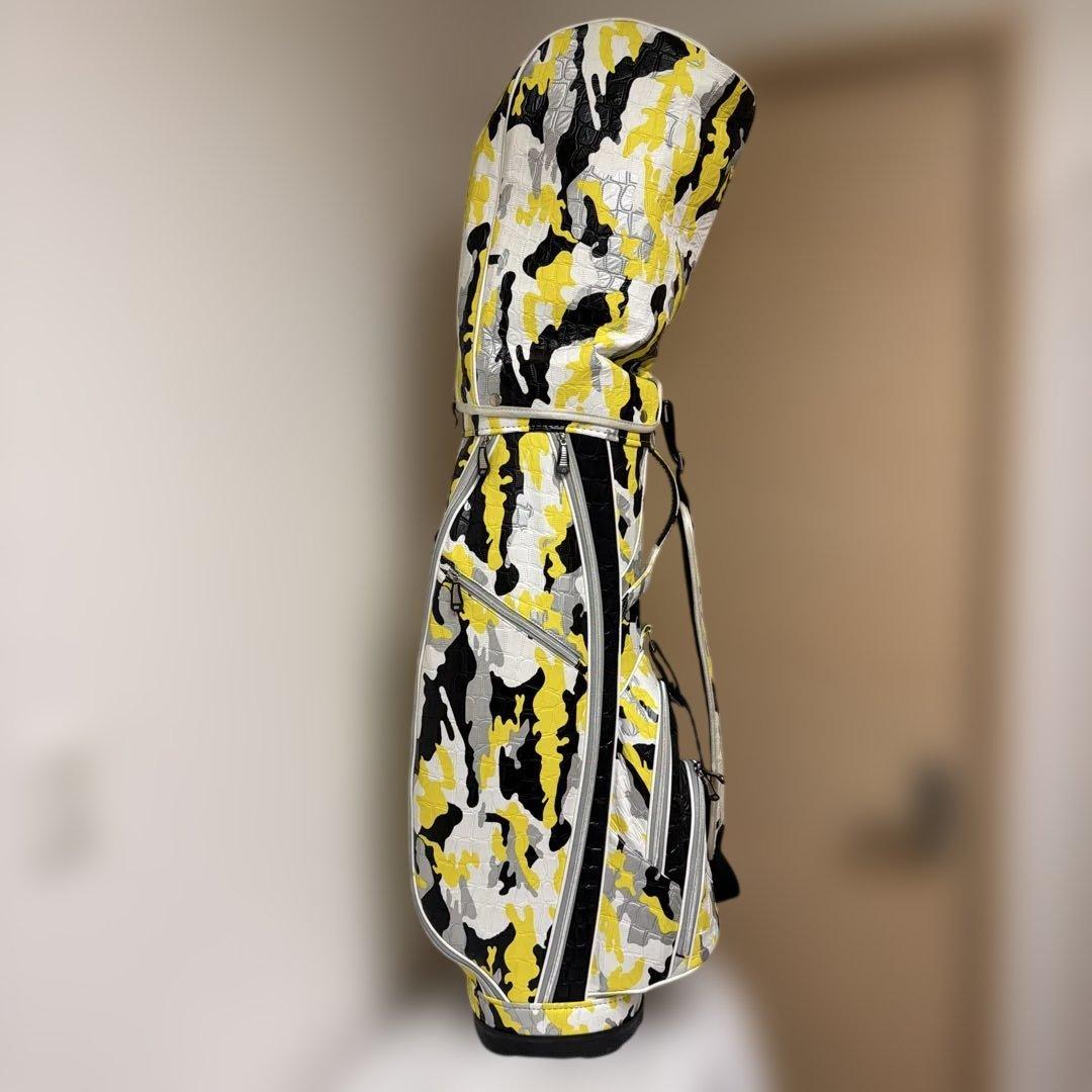 キャディバッグOUUL（オウル）ウェイカートバッグ（イエロー×ブラック）