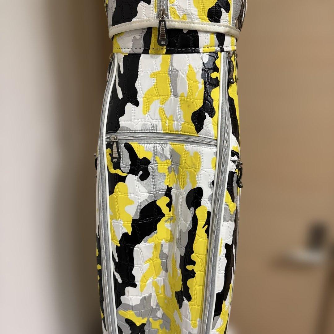 キャディバッグOUUL（オウル）ウェイカートバッグ（イエロー×ブラック）