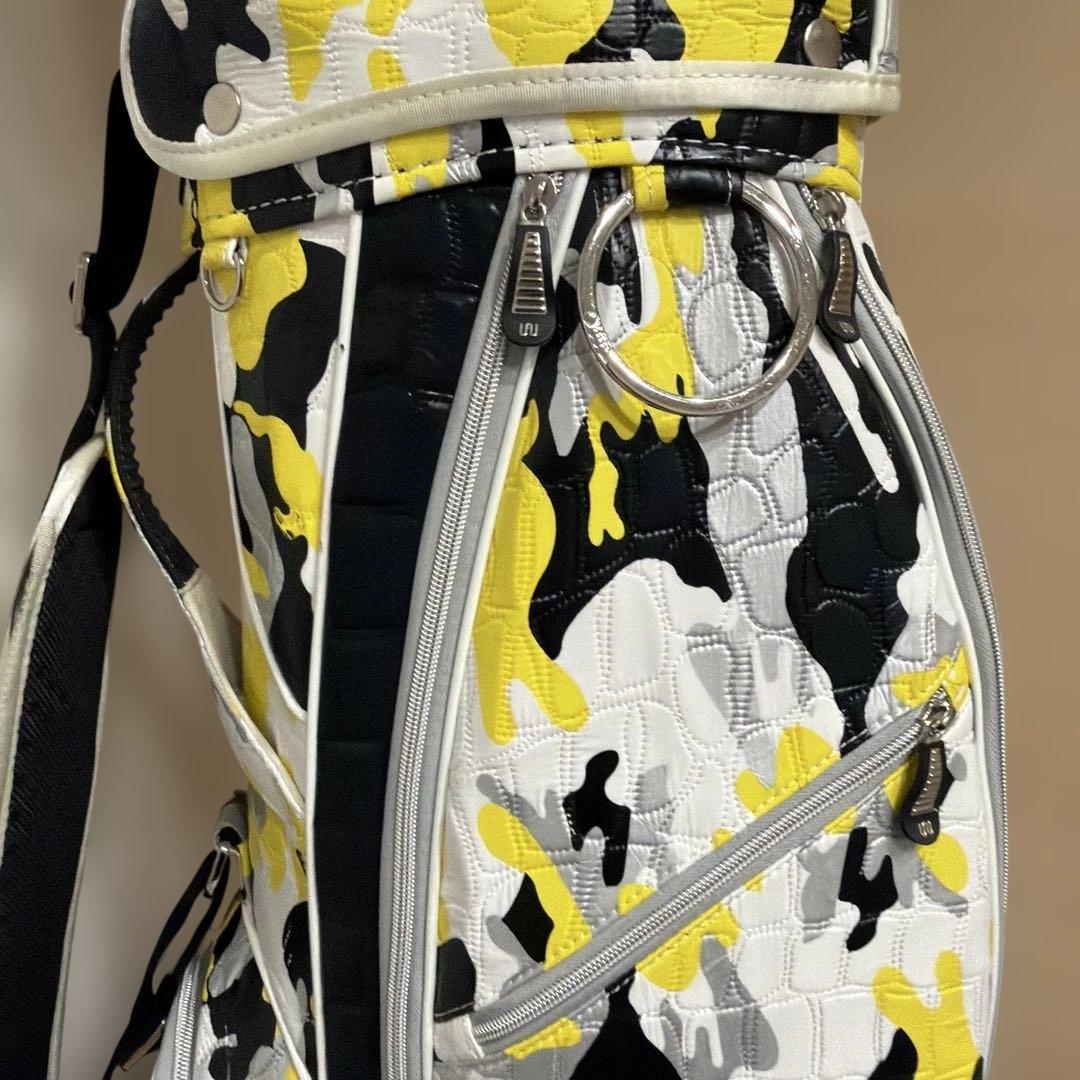 キャディバッグOUUL（オウル）ウェイカートバッグ（イエロー×ブラック）