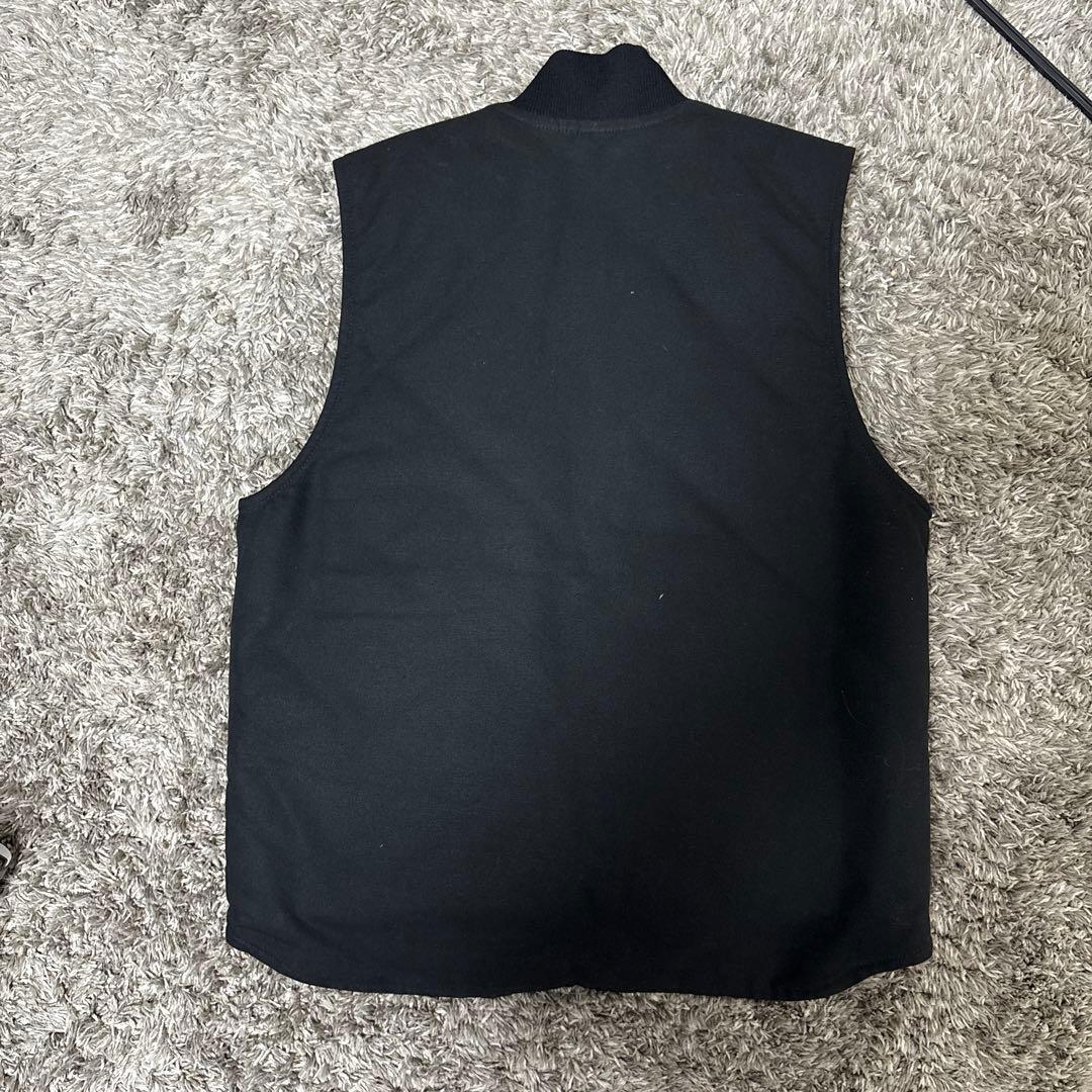 Carhartt ブラック ジップアップベスト