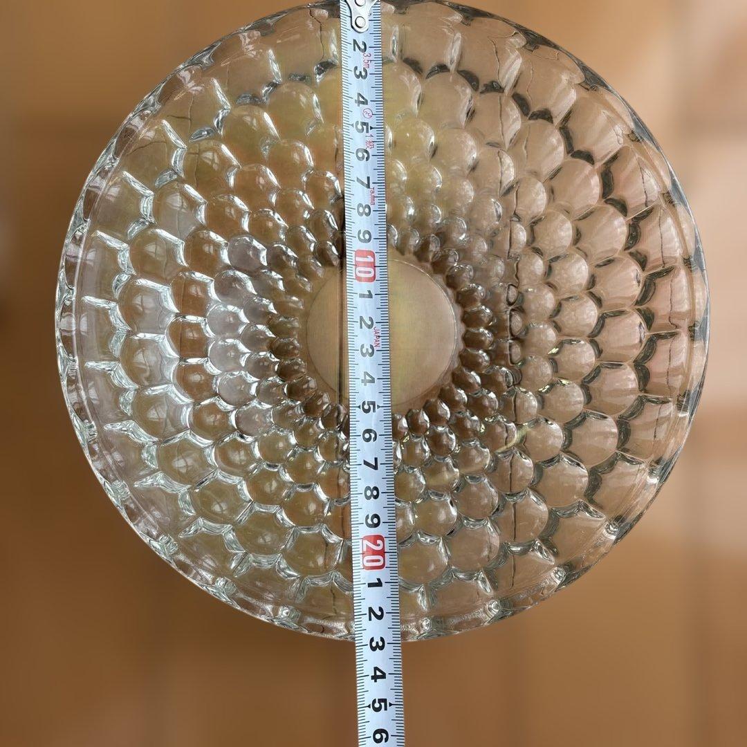 ガラス製テクスチャー　中皿　ボウル皿