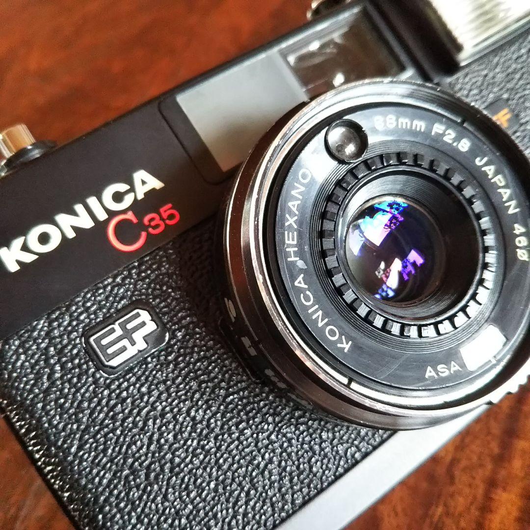 コニカ C35 EF 動作品！ Konica C35 EF フィルムカメラ