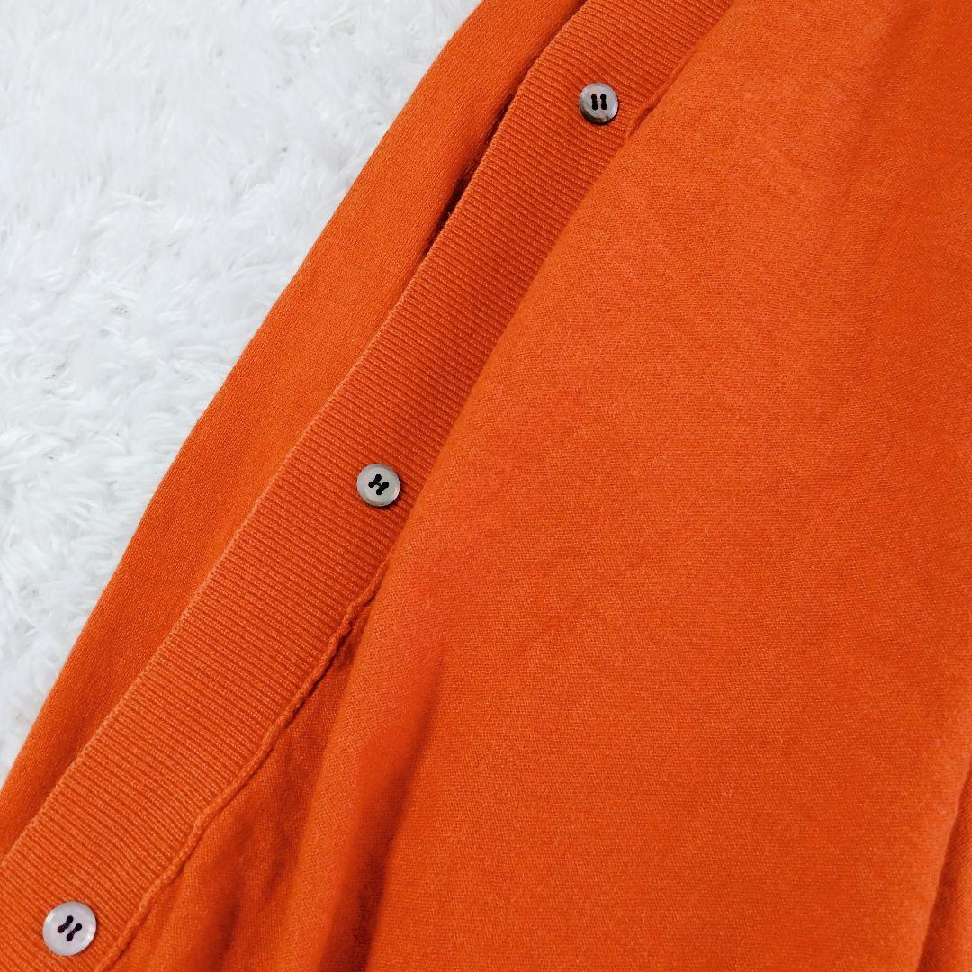 CABaN　カーディガン　Vネック　シルク混 　　長袖　ロゴボタン