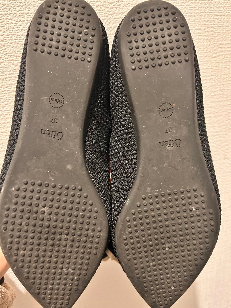 Offen オッフェンフリル付きフラットシューズ37