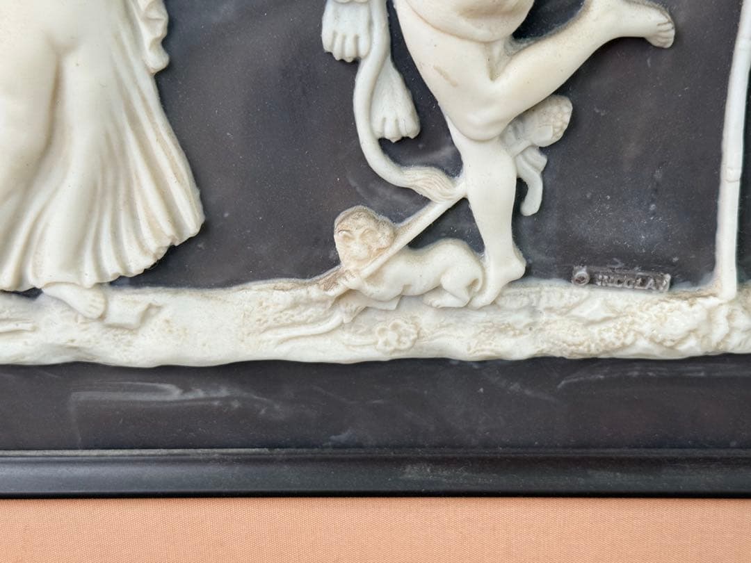 インコレ　カメオアート　額装　バッカなリアン　送料込み250328