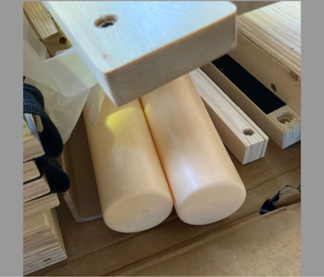 ベッドフレーム ダブル すのこベッド ナチュラル 幅約140長さ約200cm