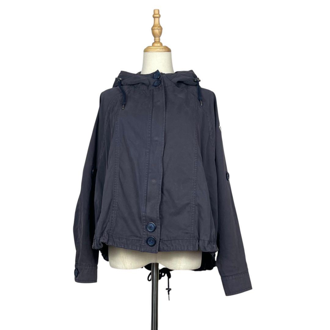 モンクレール★ポンチョナス　CHAR　ドルマンスリーブ　コットン　ネイビー　０