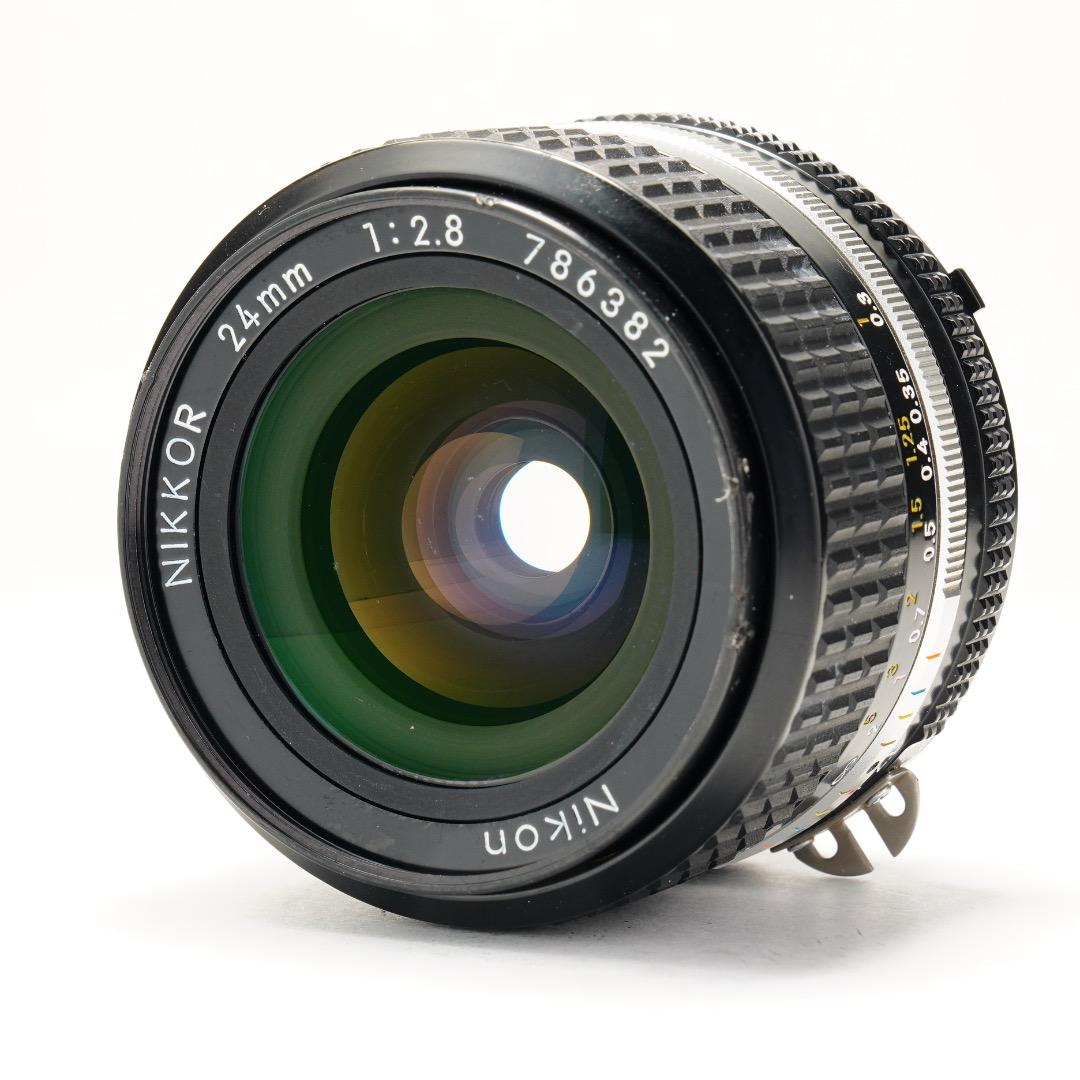 【美品】動作◎ nikon Ai-s Nikkor 24mm F2.8 382