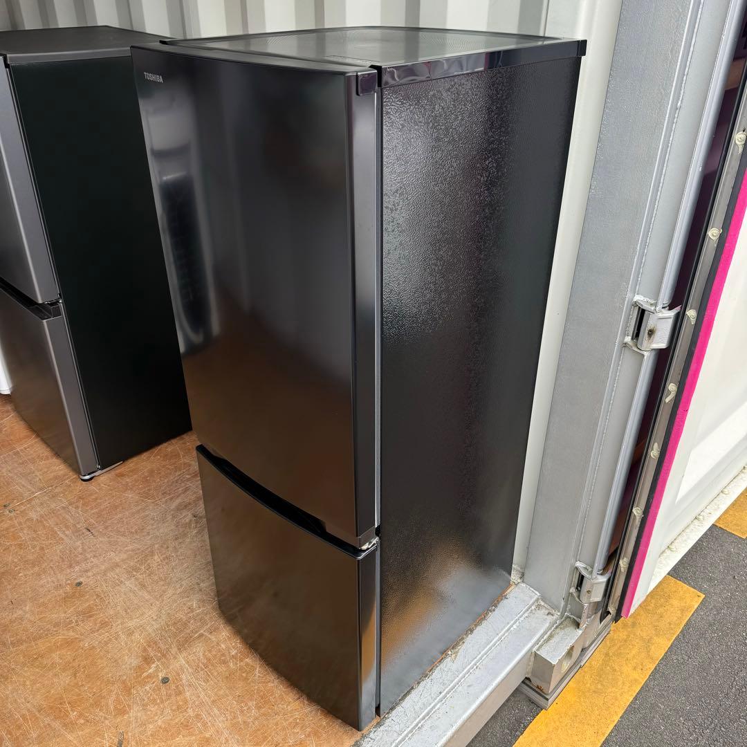 C1107★2024年製★未使用に近い★東芝　冷蔵庫ブラック黒　一人暮らし洗濯機