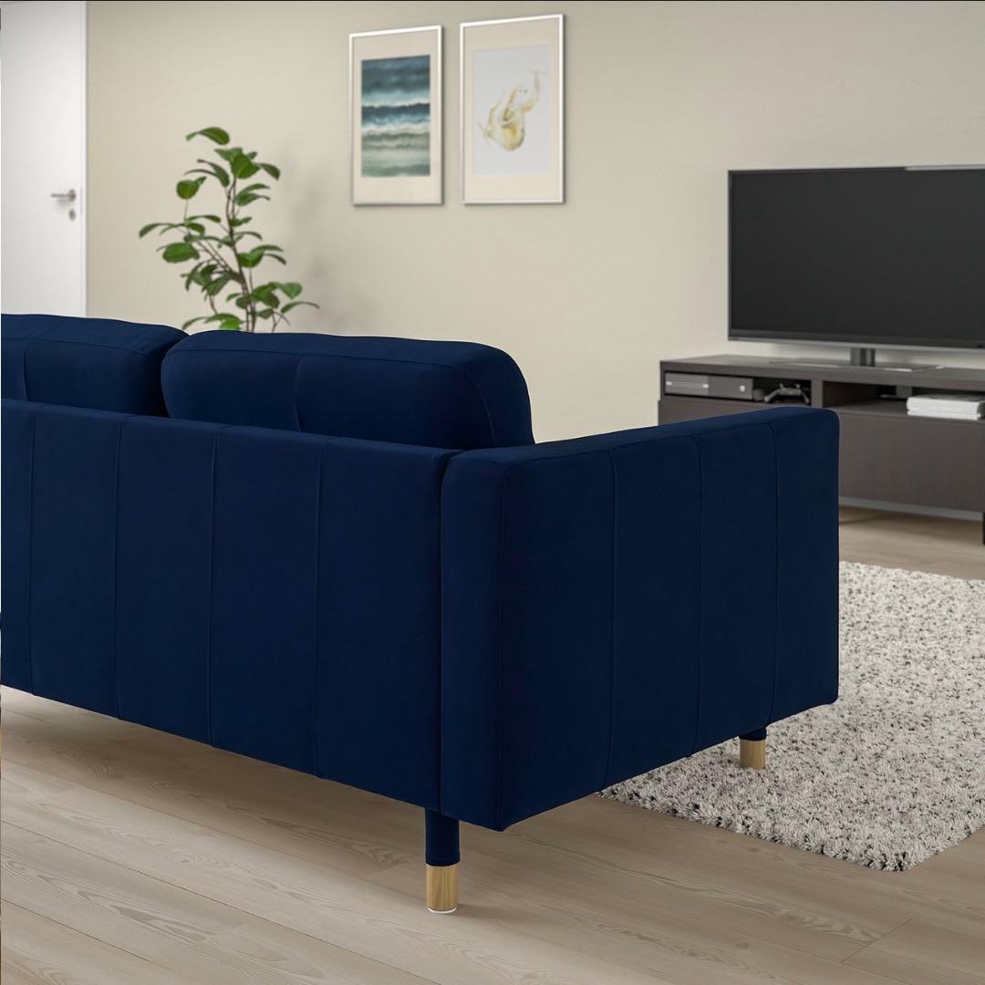 IKEA LANDSKRONA ランズクローナ ダークブルー 2人掛けソファ