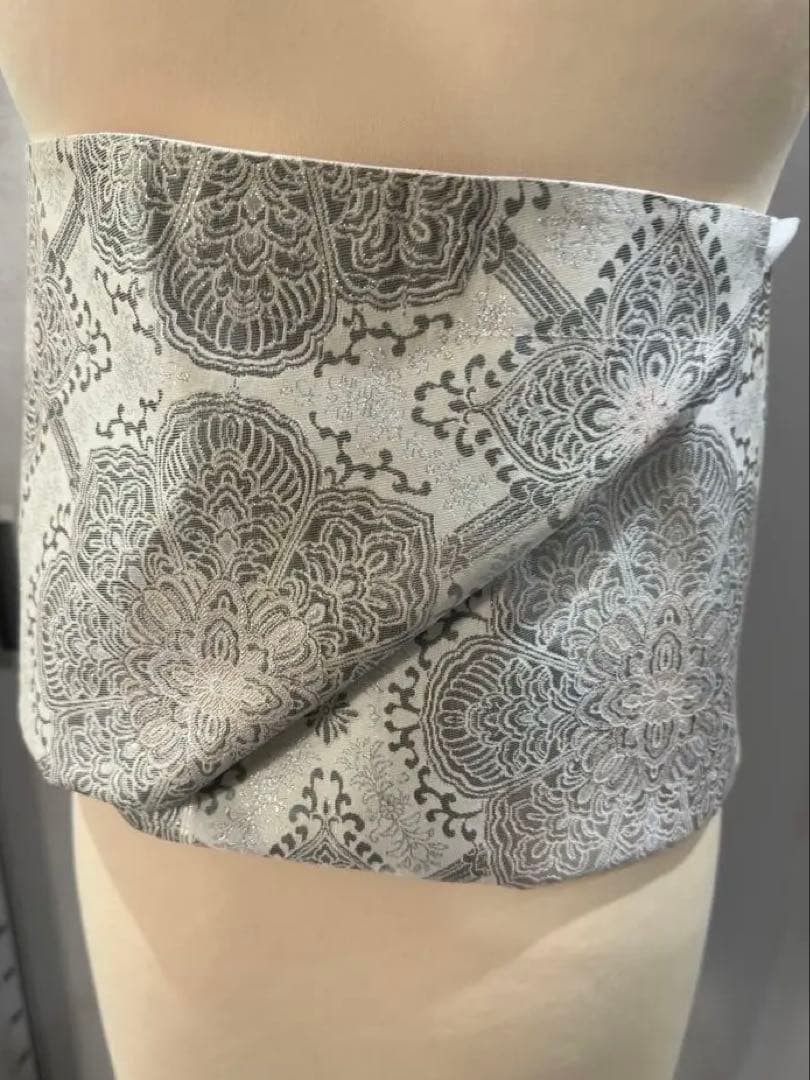 3日間期間限定特別価格！！早い者勝ちです！二部式　作り帯　 高級プラチナ箔二重織