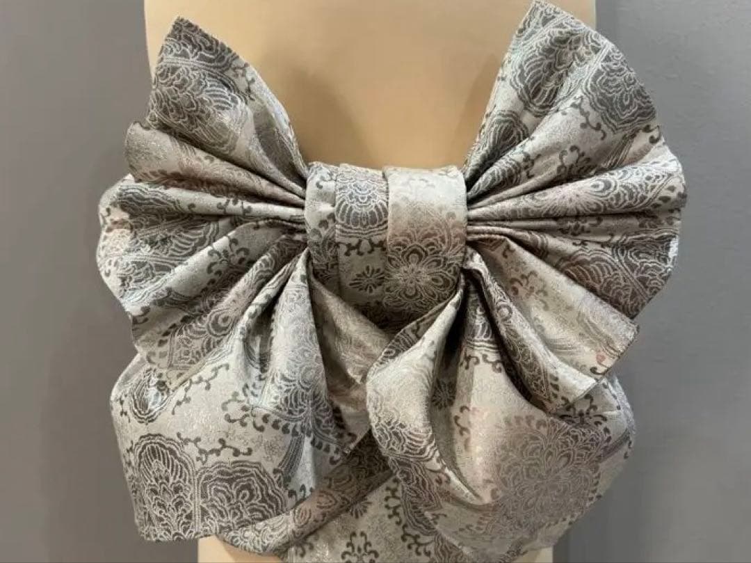 3日間期間限定特別価格！！早い者勝ちです！二部式　作り帯　 高級プラチナ箔二重織