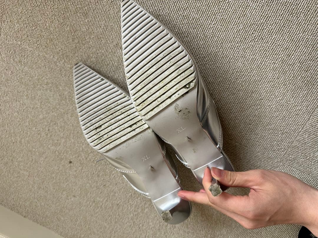 YELLO スニーカーミュール　シルバー