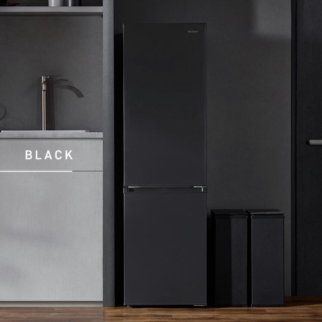 【美品】IRIS OHYAMA 冷凍蔵庫 170L 冷蔵庫 冷凍庫 ブラック