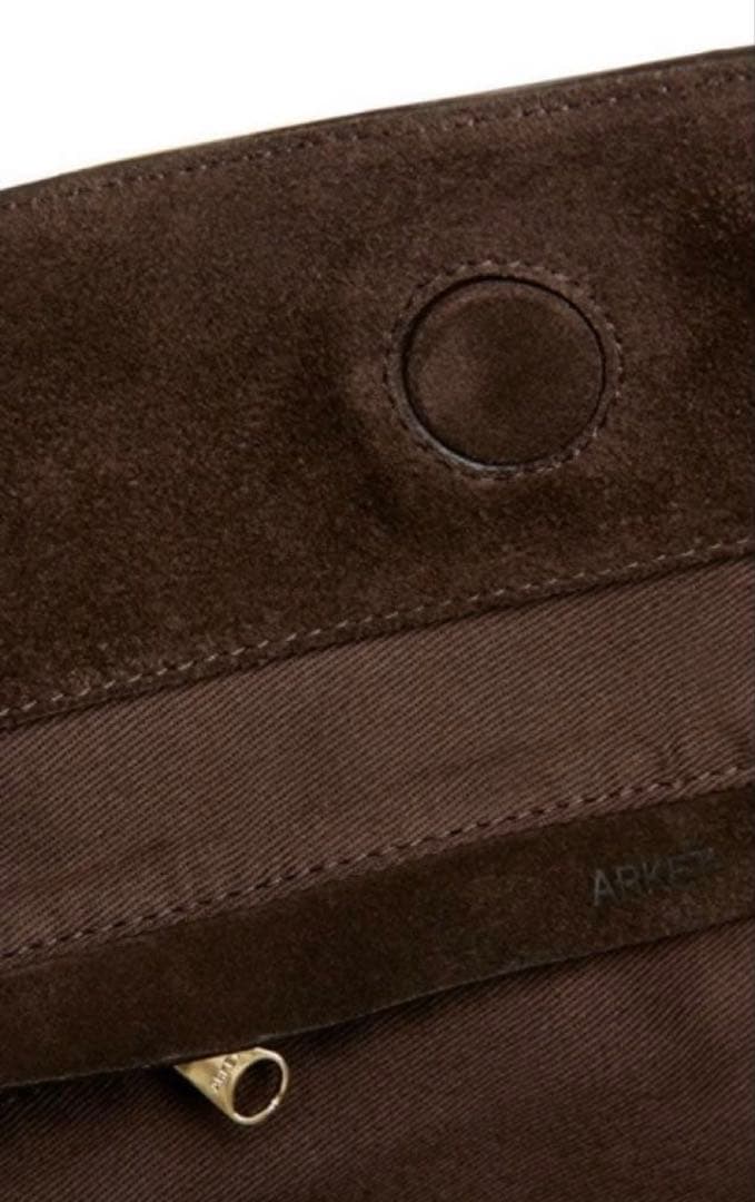ARKET スエードトートバッグ　ブラウン
