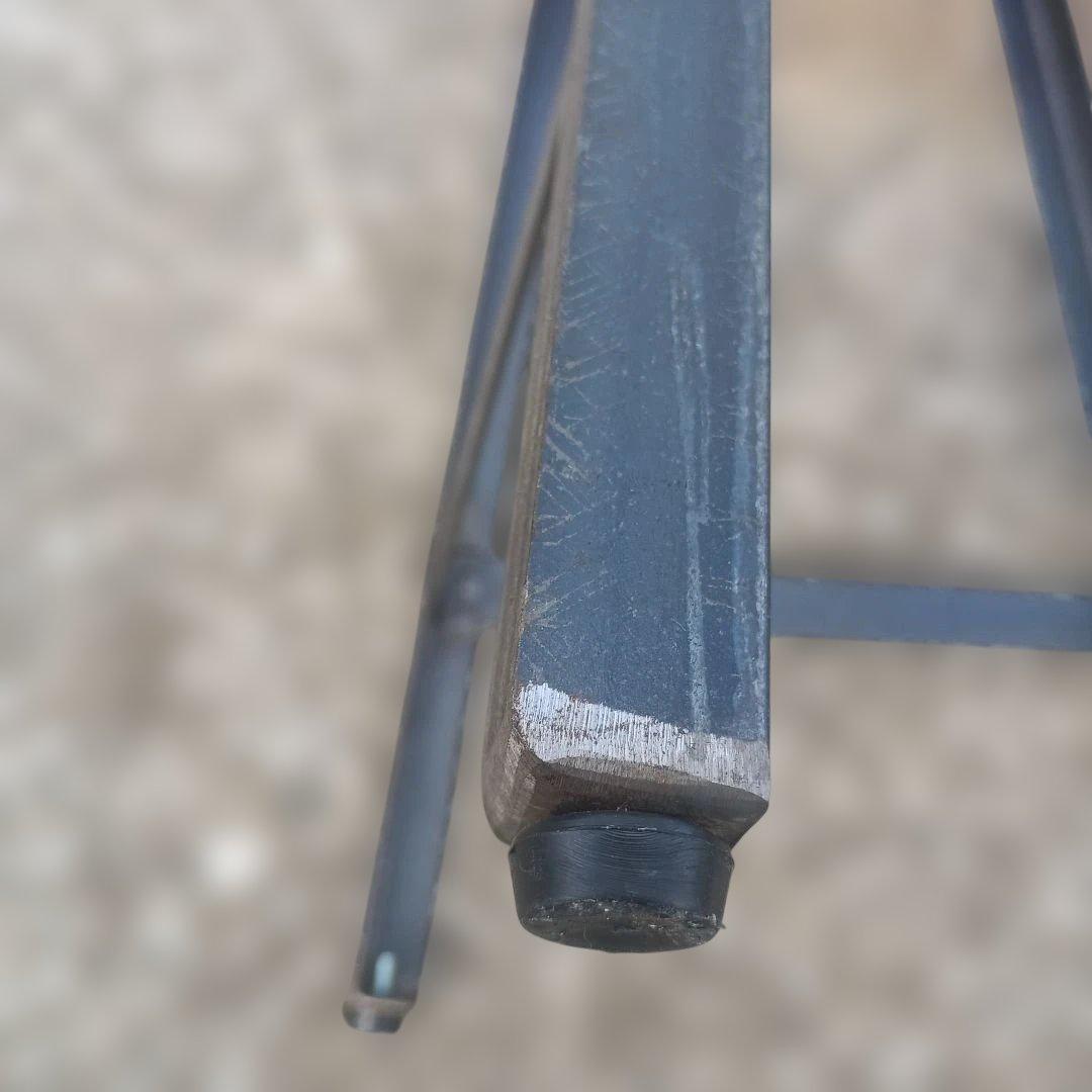 S*y様 ５０００）円形木製座面のアイアンスツール　ヴィンテージ　インダストリア