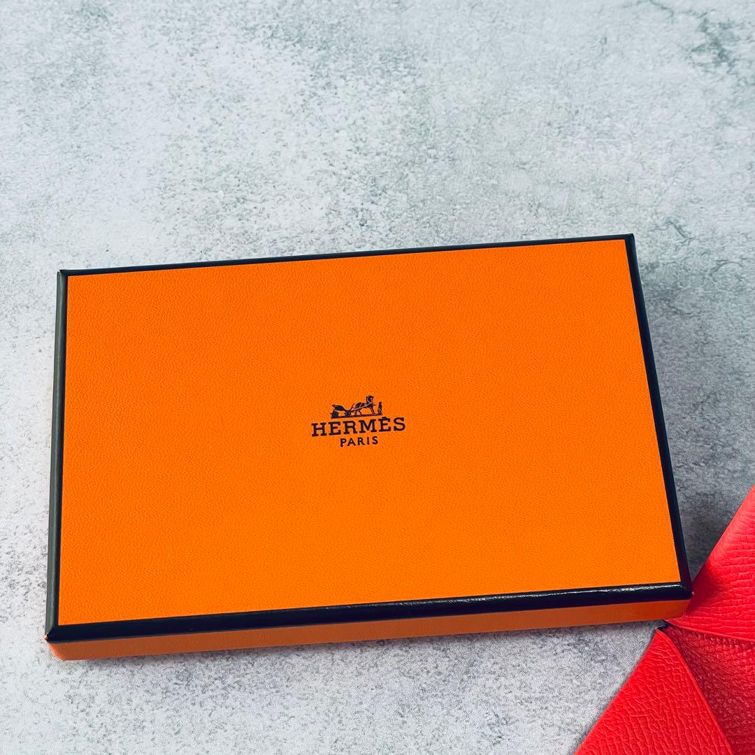 【未使用箱付き】HERMES カルヴィ ヴォーエプソン　パスケース