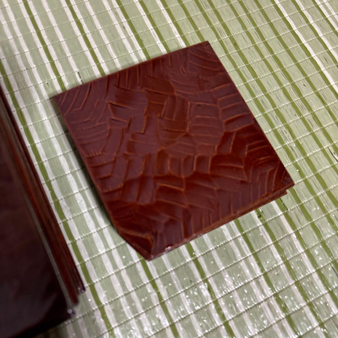 折式　讃岐彫刻　お盆　お膳　菓子盆　工芸品　骨董品　角折　角盆　皿