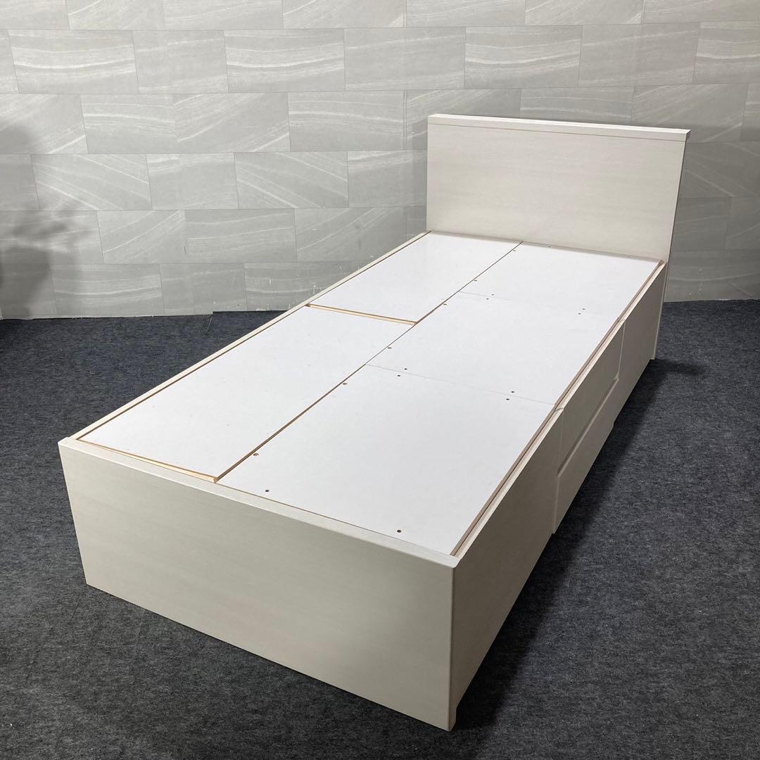 ニトリ シングル ベッドフレーム ジオチェスト 収納 格安 d4244