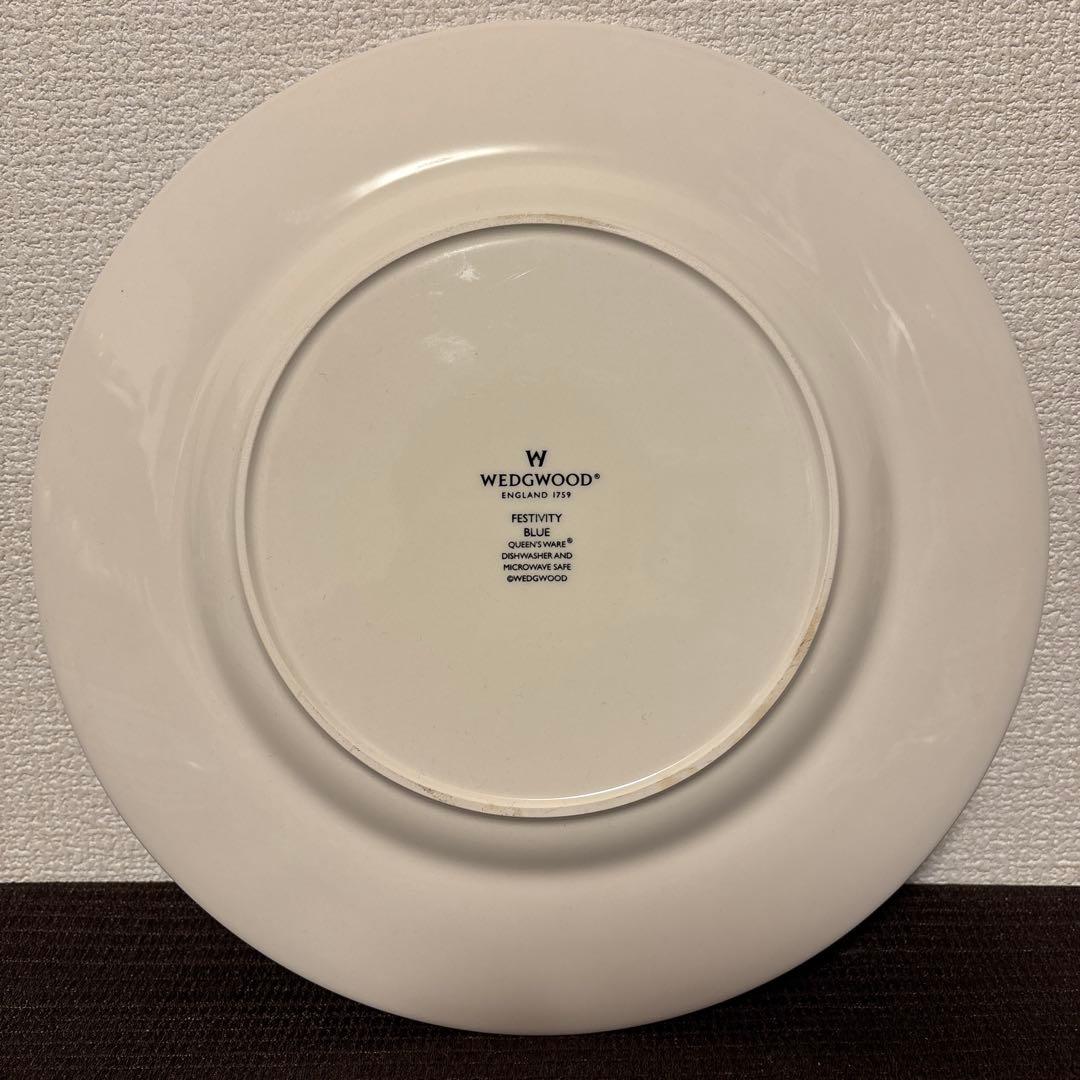 ウェッジウッド　フェスティビティー　ブルー　ディナープレート　27cm