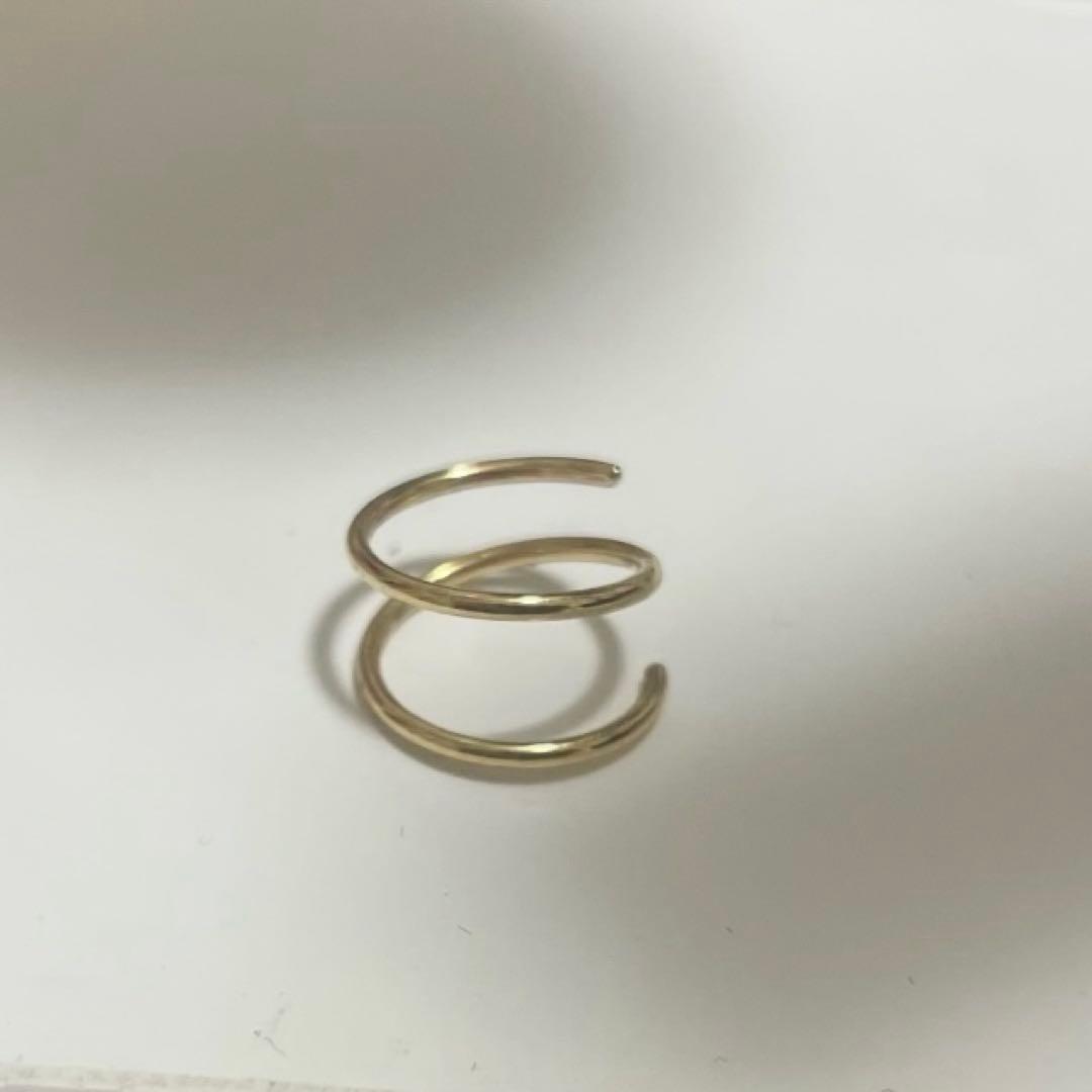 シハラ　ダブルフープピアス