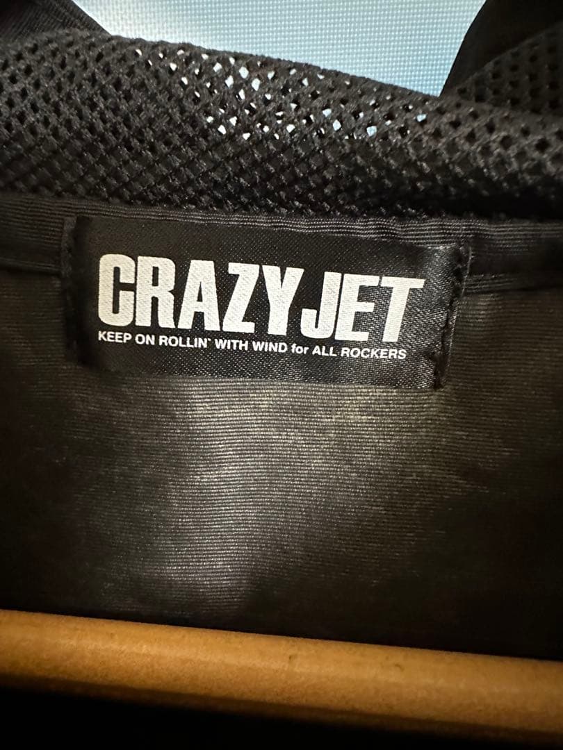 CRAZY JET ブラック ナイロンジャケット　清木場俊介