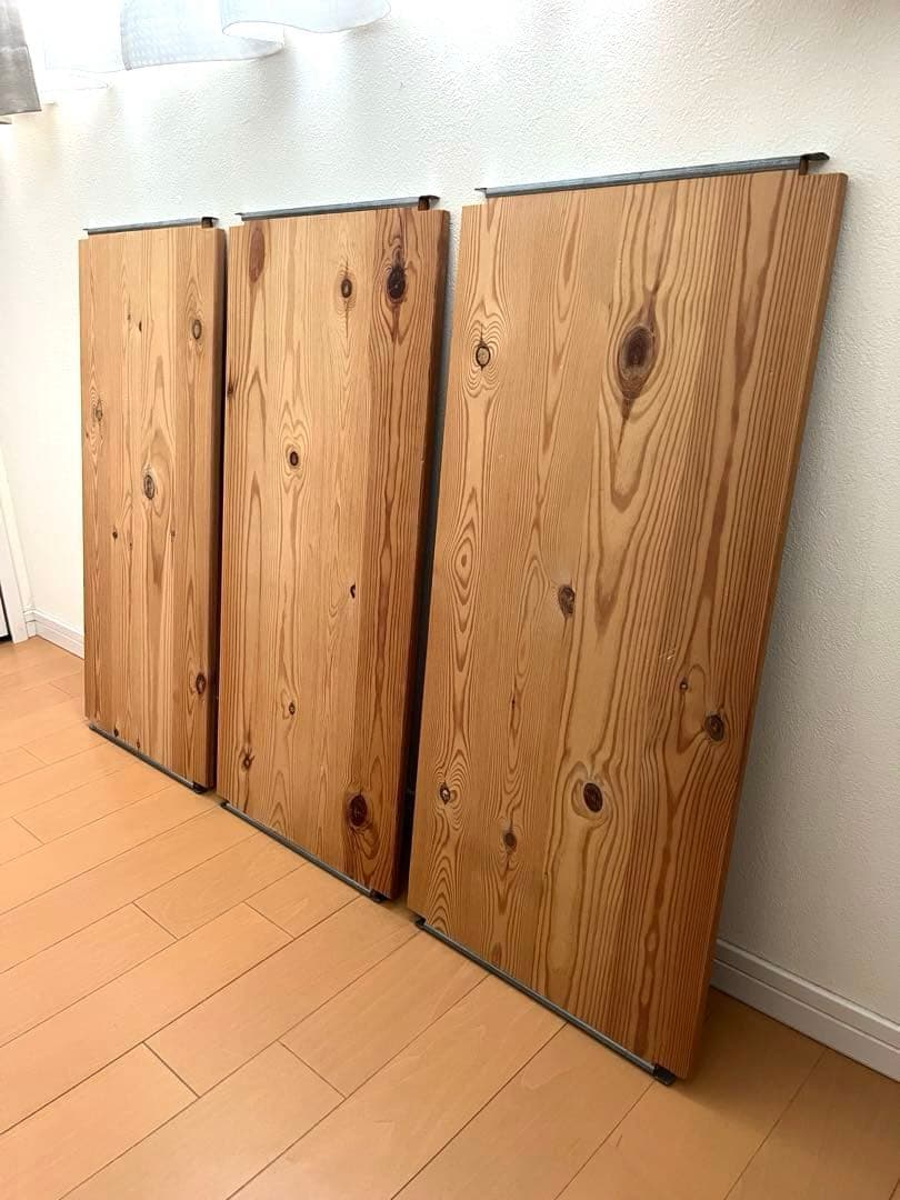 無印良品　パイン材ユニットシェルフ　ユニット棚　ラック　棚板3枚　旧型　廃盤品