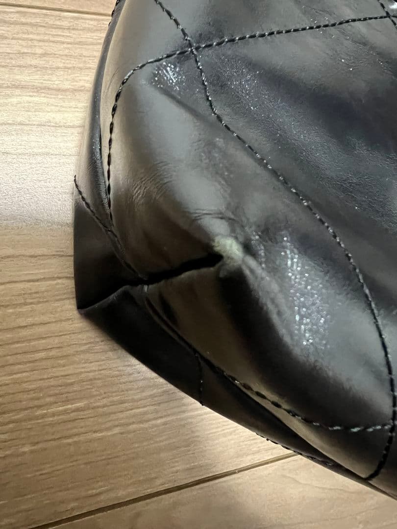 s*り様 CHANEL シャネル22 ショルダーバッグ 美品　ブラック